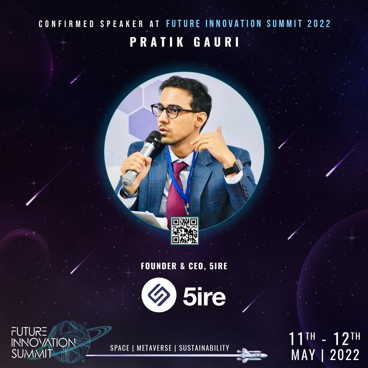 A warm welcome to <a href="/pratikgauri/">Pratik Gauri</a>, founder and CEO of the best sustainable blockchain in the world <a href="/5ireChain/">5ireChain (What's cooking?)</a> 

Don't miss his keynote speech at <a href="/TheFISDubai/">Future Innovation Summit</a> on May 12!

#5ireChain
