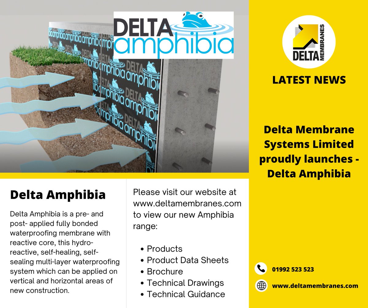 DELTA MEMBRANES - Structural Waterproofing tweet media