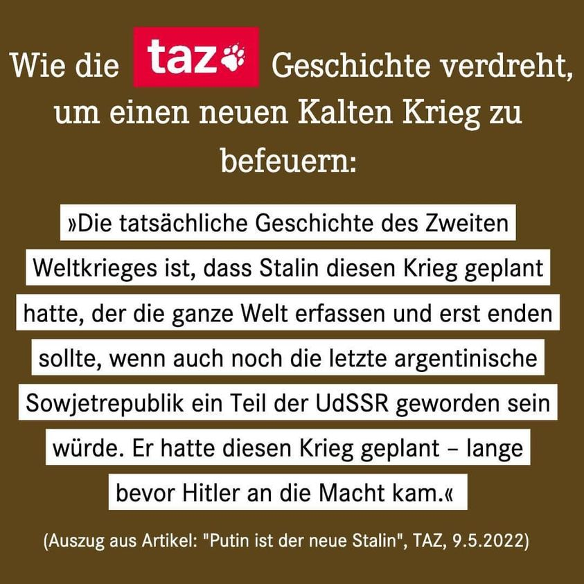 tkonicz's tweet photo. Ein Skandal, was die taz hier betreibt. Das ist ja schlimmer als Nolte im Historikerstreit. Und nein, es wird nicht dadurch besser, dass man ein ukr. Medium  diesen faschistoiden Geschichtsrevisionismus verbreiten lässt - das hat ja in Dt. schon eindeutig braune Konnotationen. https://t.co/zLASMZLIBF