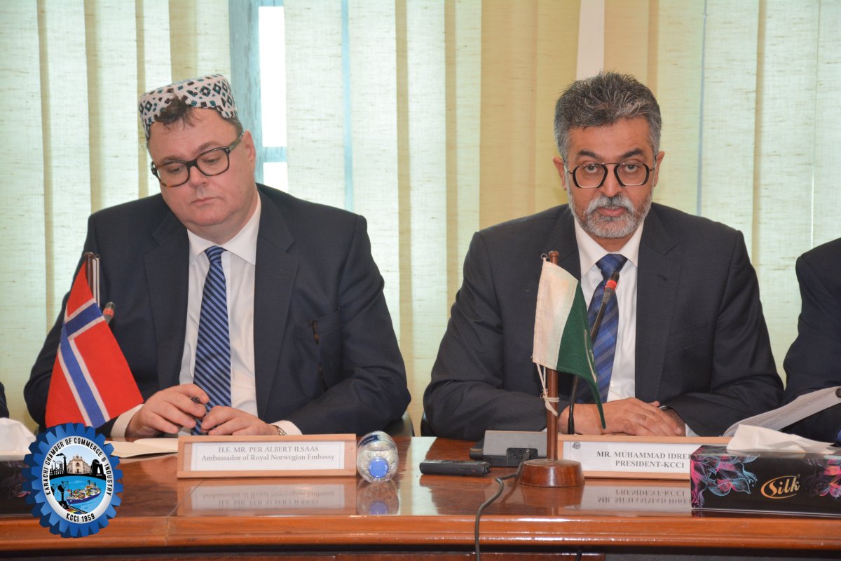 midreeskcci's tweet photo. H.E Mr. Per Albert Ambassador of Royal Norwegian Embassy visited Karachi Chamber today on 9th May, 2022.

#Karachi #Chamber #KCCI #ChamberofCommerce #Industry #PresidentKCCI #MuhammadIdrees #Trade #InternationTrade #PremiumChamber #Pakistan #Norway https://t.co/0KhcGKDFEm