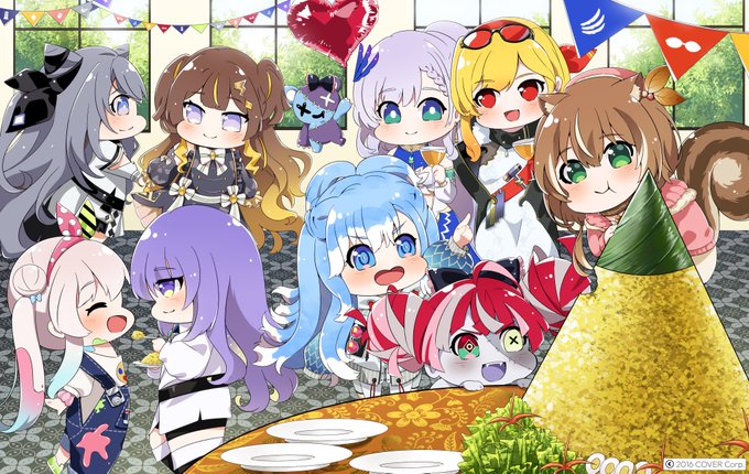 みんな幸せそうな顔してて、塗ってるこっちまで幸せになった🍏
イオフィ、素敵な線画ありがとう〜!
#iroficontest 
