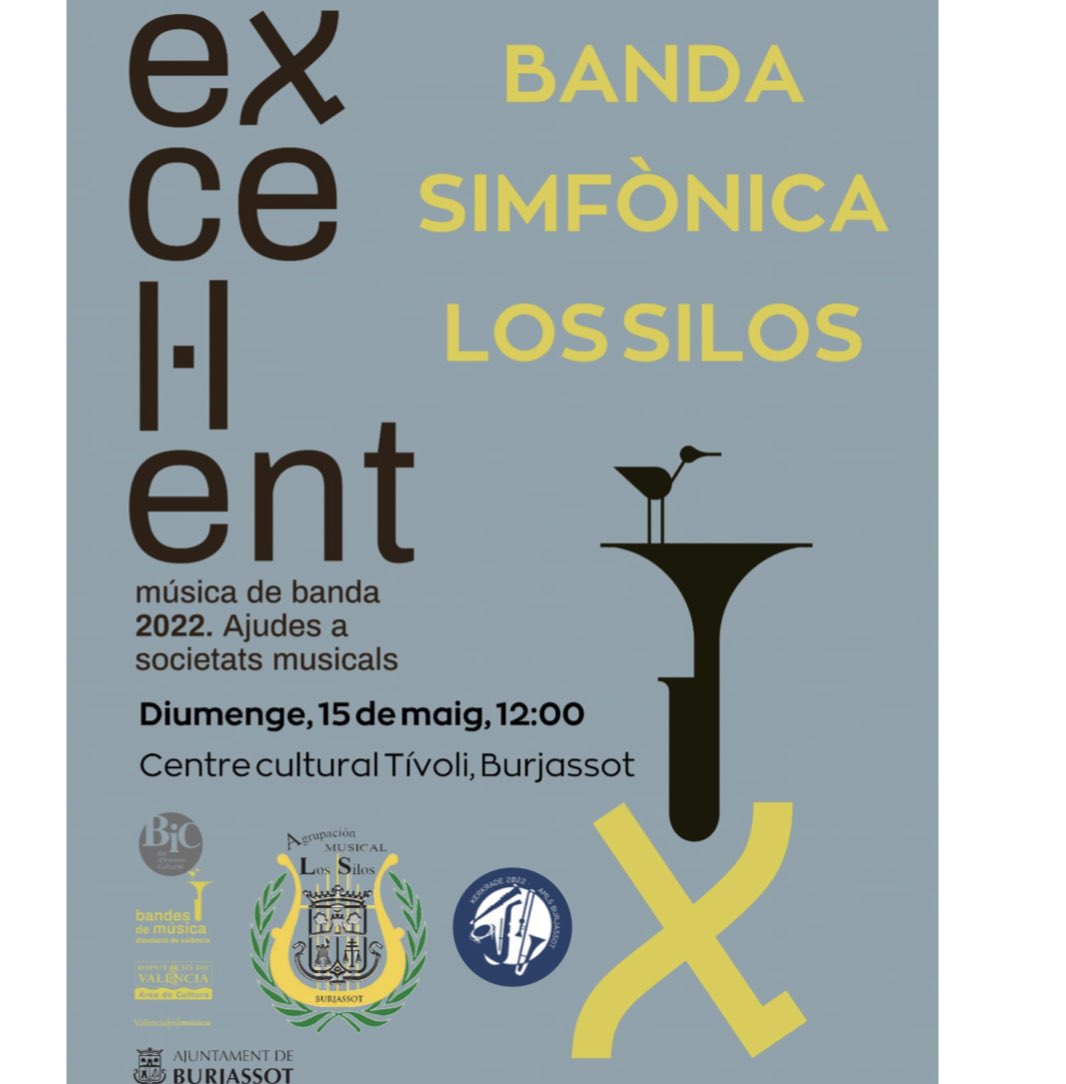 🎤 Volem que ens acompanyes! 

Aquest diumenge al Tivoli de Burjassot 🥁🎷🎺🎼

#concert #bandasinfonica #musica #cultura #burjassot #mayo