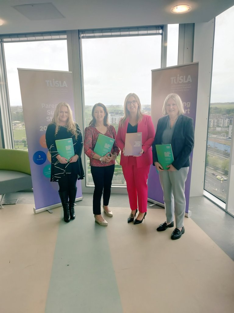CaODonohoe's tweet photo. Commissioned research by @UNESCO_CFRC @nuigalway played a key role in the development of the new @tusla Parenting Support Strategy. @devaney_carmel spoke at our launch highlighting the importance of consultation &amp; participation with parents &amp; stakeholders throughout the process https://t.co/B1hyCHowTK