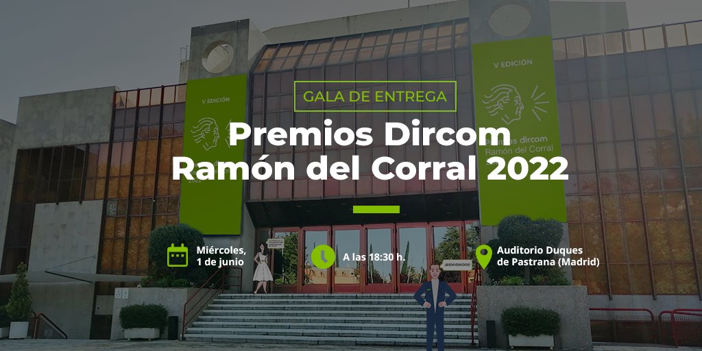 DircomSpain's tweet photo. Ven a la fiesta de la #Comunicación 🎉

Ya puedes reservar tu butaca para la gala de entrega de los #PremiosDircom Ramón del Corral 2022 🏆 ¡Te esperamos!

Inscríbete aquí ⬇
https://t.co/iX3Z8P2cwC https://t.co/Rw0arU7JrX
