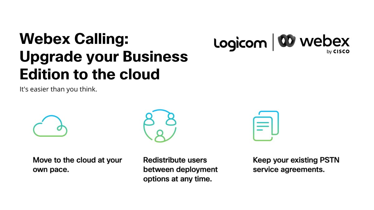 LogicomDisti's tweet image. Webex gives customers a PSTN phone number and a powerful VoIP calling system that keeps everyone connected and lets your customers reach you on any device, anywhere.
Learn more here: ow.ly/ompi50J2T1S
#LogicomCisco #Webex #Webexcalling #CoudCalling #LogicomDisti