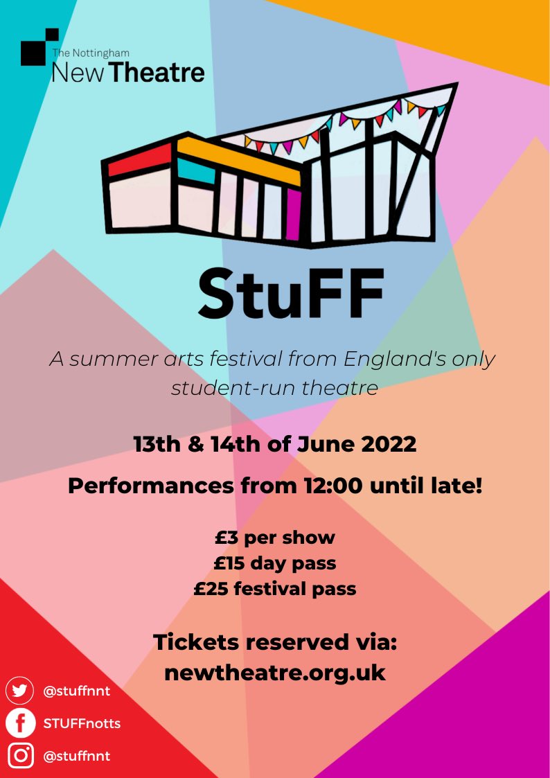 We’re so excited to announce the return of StuFF this year! Look out for the amazing shows we have on 🎭
