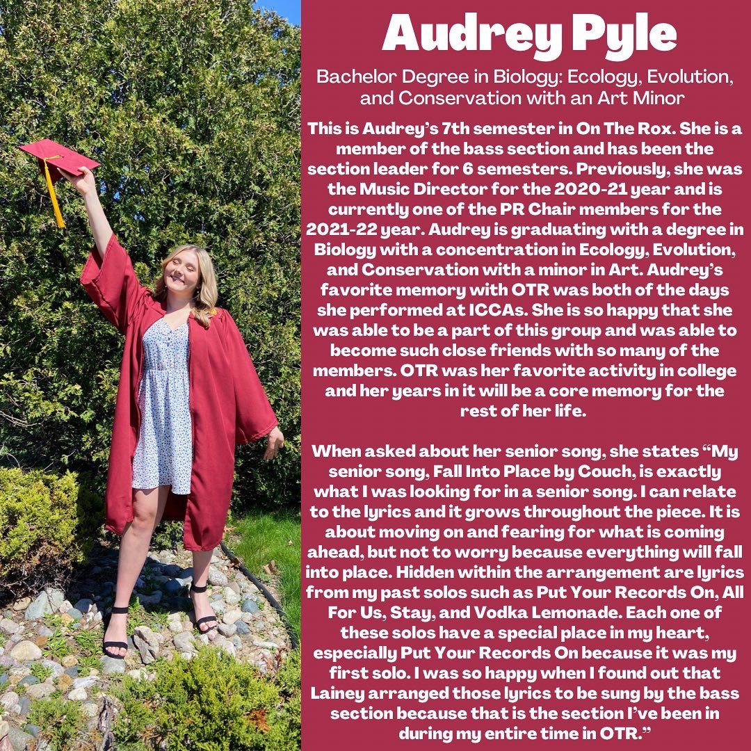 A huge congratulations to our two graduating seniors! They sang with us one last time at our spring concert and performed their senior songs last week. We are so proud of them and we’re going to miss them so much! Good luck to you both! ♥️