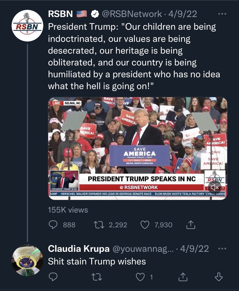 TyTyWitDatNina's tweet photo. @youwannagonow @RichardGrenell You wanna review the respect you had for president Trump and try that again? https://t.co/aha5mBBw6Z