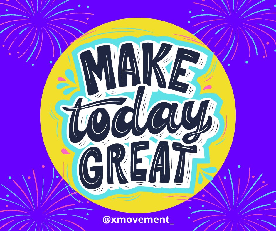 XMovement_'s tweet photo. Happy #motivationalmonday X-FAM!
Here is your Monday reminder to make today great! We can't wait to see you bring the energy.
Share this with your X-Fam to remind them to bring the energy when we see them!
#energy #energized #xmovement #motivation #quotes #inspiremagic https://t.co/UhB2C6bCK8