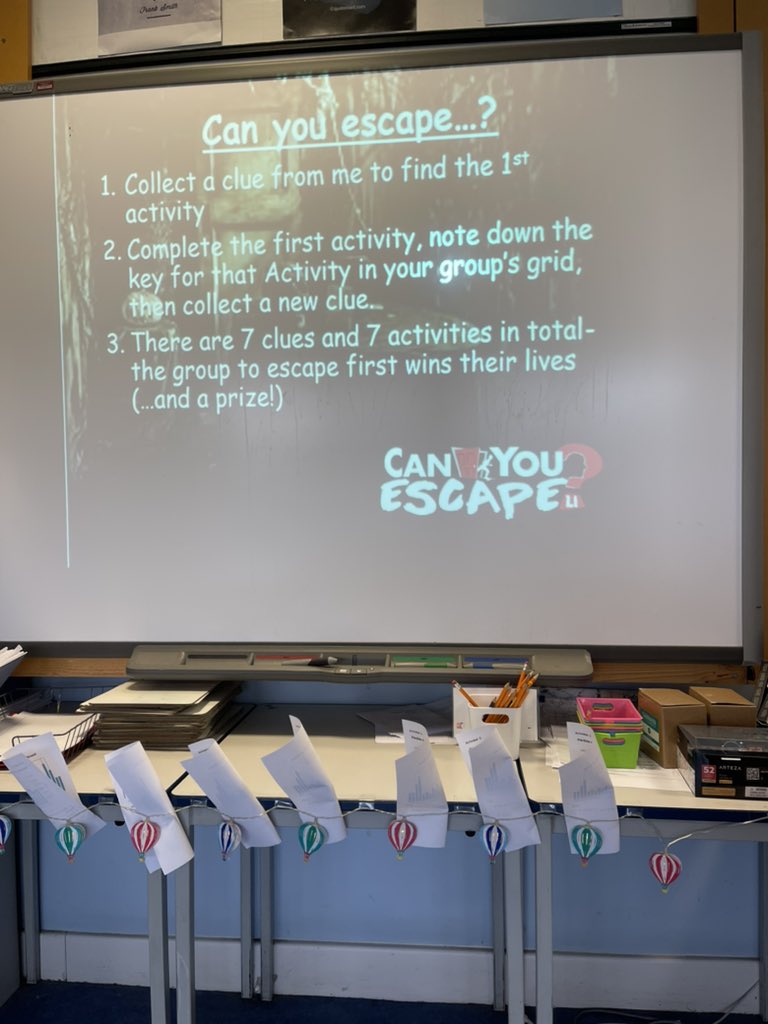 MrsHeggie's tweet photo. Escape Room ready and waiting for S3 Spanish to revise their “Life on Land” topic 🔑🏃‍♀️⌛️#mfltwitterati #determinedhappysuccessful #sustainabledevelopmentgoals https://t.co/ue2WS5eRRX