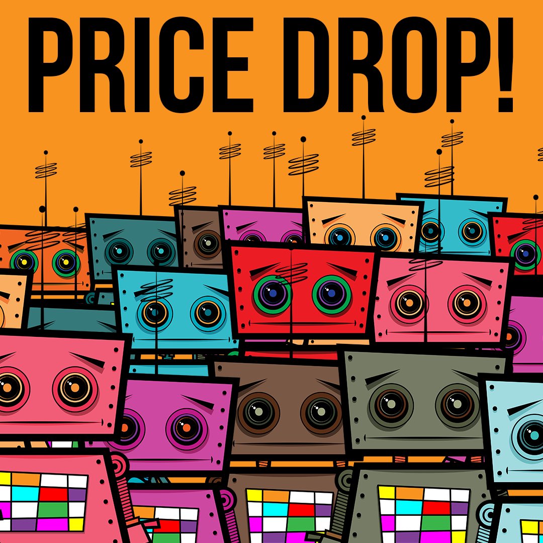 popstreetdesign's tweet photo. New price set for all Pop Bots. All set to .05 eth and lower. Check ‘em out on OpenSea. https://t.co/YczKJgJ0wa

#love #instagood #photooftheday #beautiful #art #happy #picoftheday #happy #cute #follow #followme #repost #fun #instalike #smile #amazing #nft #nftmeaning #nftart https://t.co/XkJShOHEub
