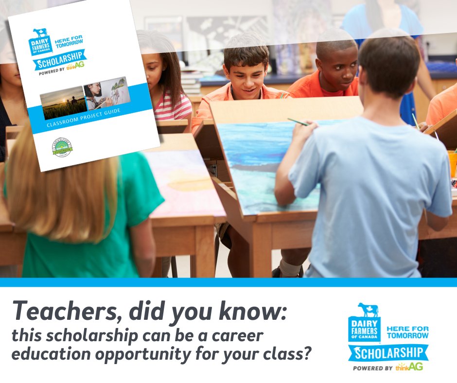 AITCCanada's tweet photo. Setting students up for a successful future is crucial.

The DFC Here for Tomorrow Scholarship, powered by thinkAG, allows teachers to offer a meaningful curriculum-linked assignment and a scholarship opportunity at the same time. Learn more https://t.co/idZXfOOeze. @dfc_plc https://t.co/vRA5bYCuhX