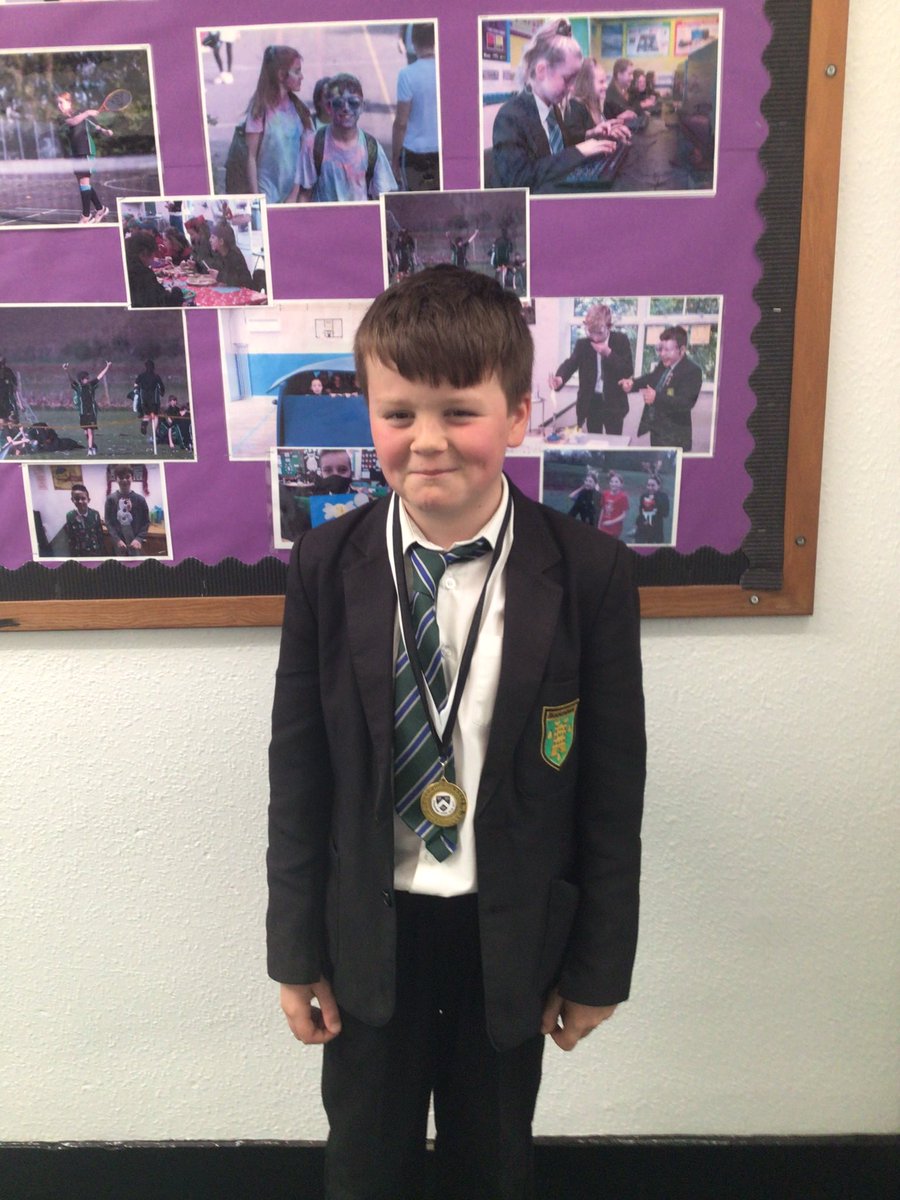 Jake in Year 7 is also sporting a Rugby medal that was awarded for participating in a local tournament. Well Done Jake #celebratingexcellence #sportingachievements #teamsports
