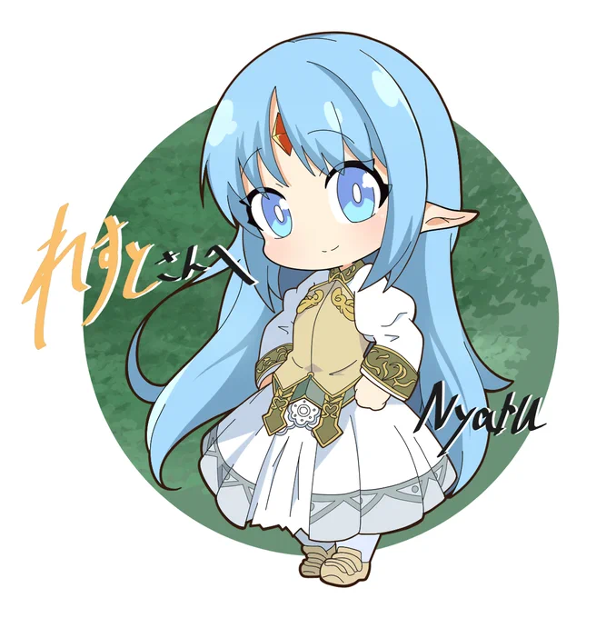 skeb依頼のリセット・カラーちゃんです。初依頼ありがとうございました一応掲載するときはサインありにします 