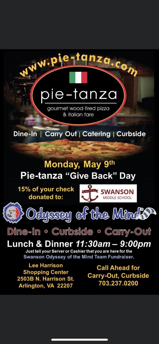 EmerJohnson1's tweet photo. Fundraiser for APS girls going to odyssey world finals! Dine in or carry out and mention Swanson to help these girls get to Iowa! https://t.co/okHpnmH6oE