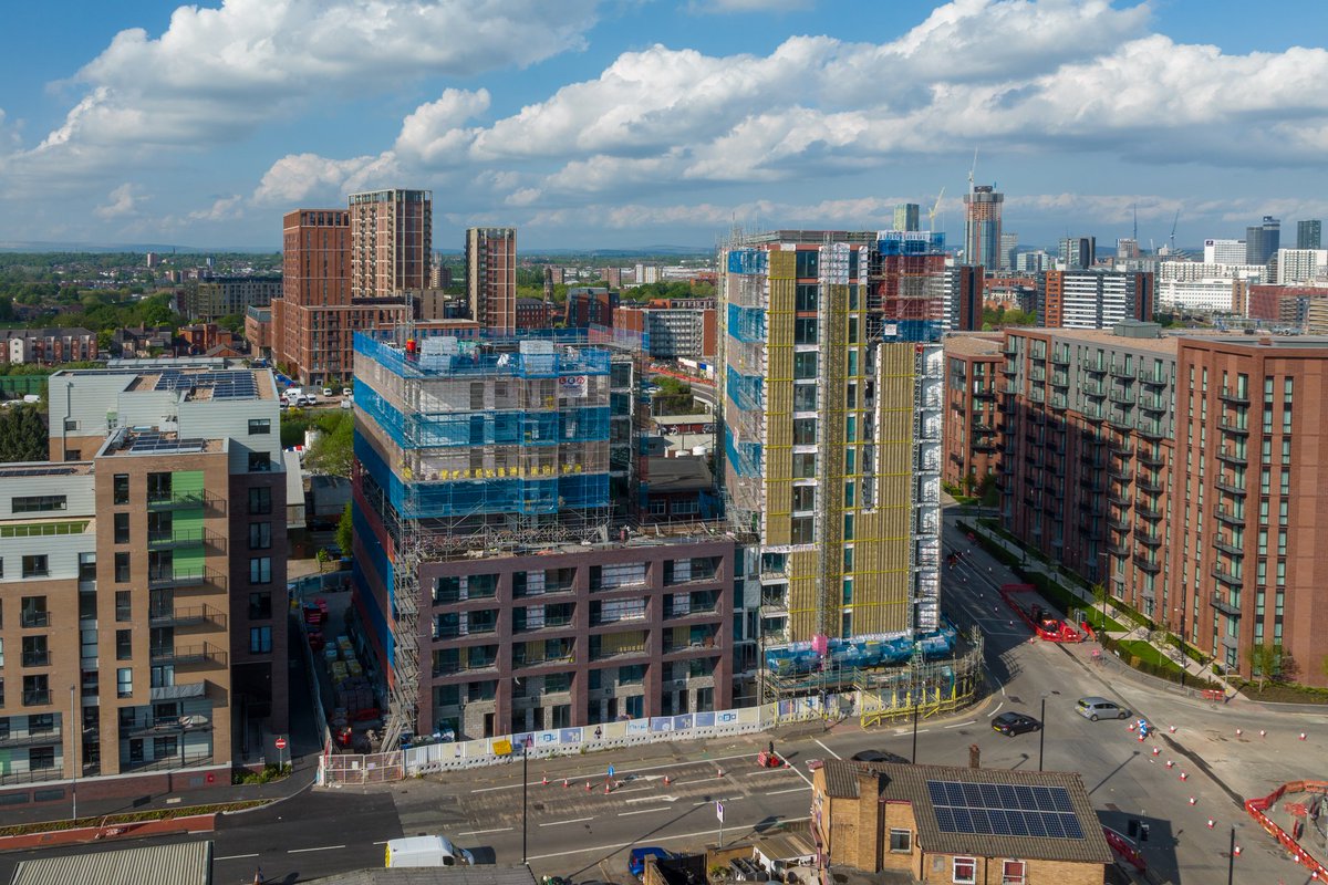 X1 The Landmark site progress, <a href="/BridgestoneBCL/">Bridgestone Construction Limited</a> #manchester #x1thelandmark