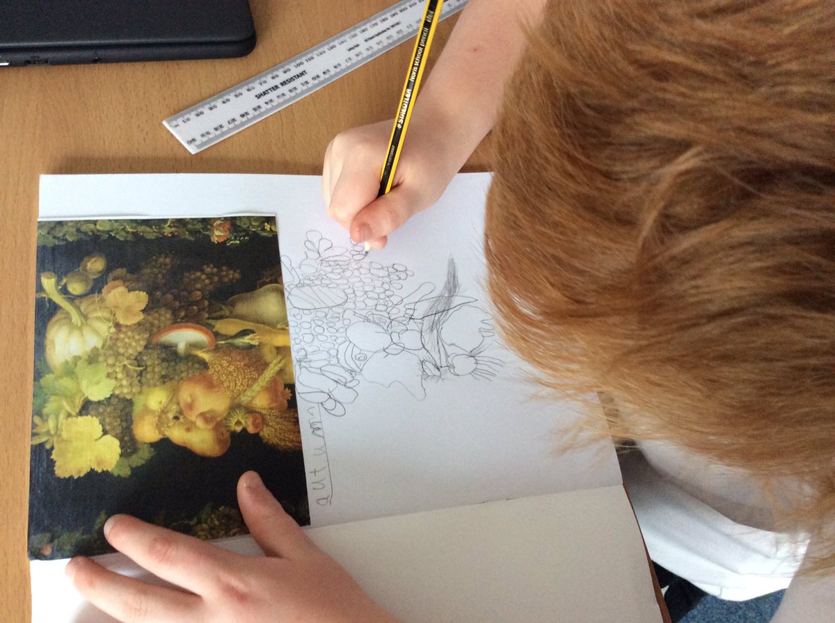 allsaintsfed's tweet photo. Team Presley are learning about a famous 16th century artist called Giuseppe Arcimboldo. Did you know he painted his portraits using fruits, vegetables, flowers and fish to represent facial features? 🤗🍎🌽 🐟 https://t.co/ItgcWDs13g