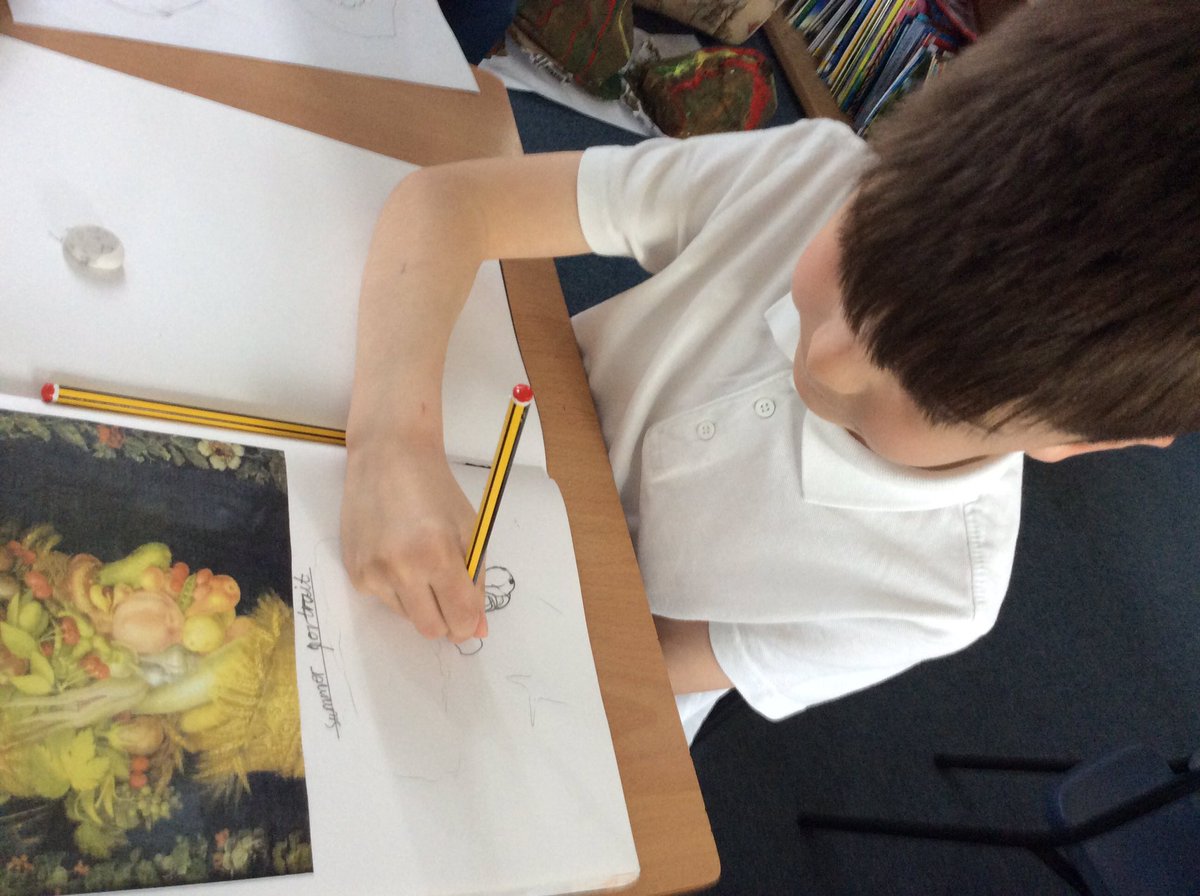 allsaintsfed's tweet photo. Team Presley are learning about a famous 16th century artist called Giuseppe Arcimboldo. Did you know he painted his portraits using fruits, vegetables, flowers and fish to represent facial features? 🤗🍎🌽 🐟 https://t.co/ItgcWDs13g