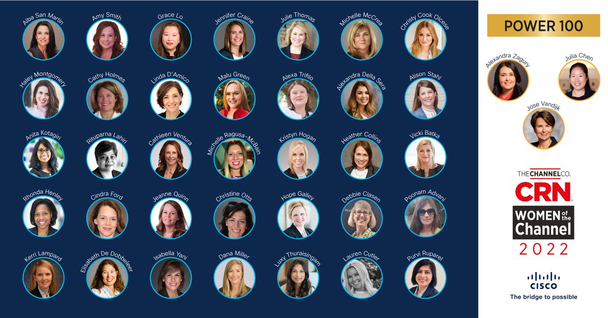 So proud to be part of this amazing group of @WomenofCisco who were recognized as the <a href="/CRN/">CRN</a> <a href="/WOTChannel/">Women of The Channel</a> this year! Inspired by them daily! And congratulations to all the winners!
blogs.cisco.com/partner/record…