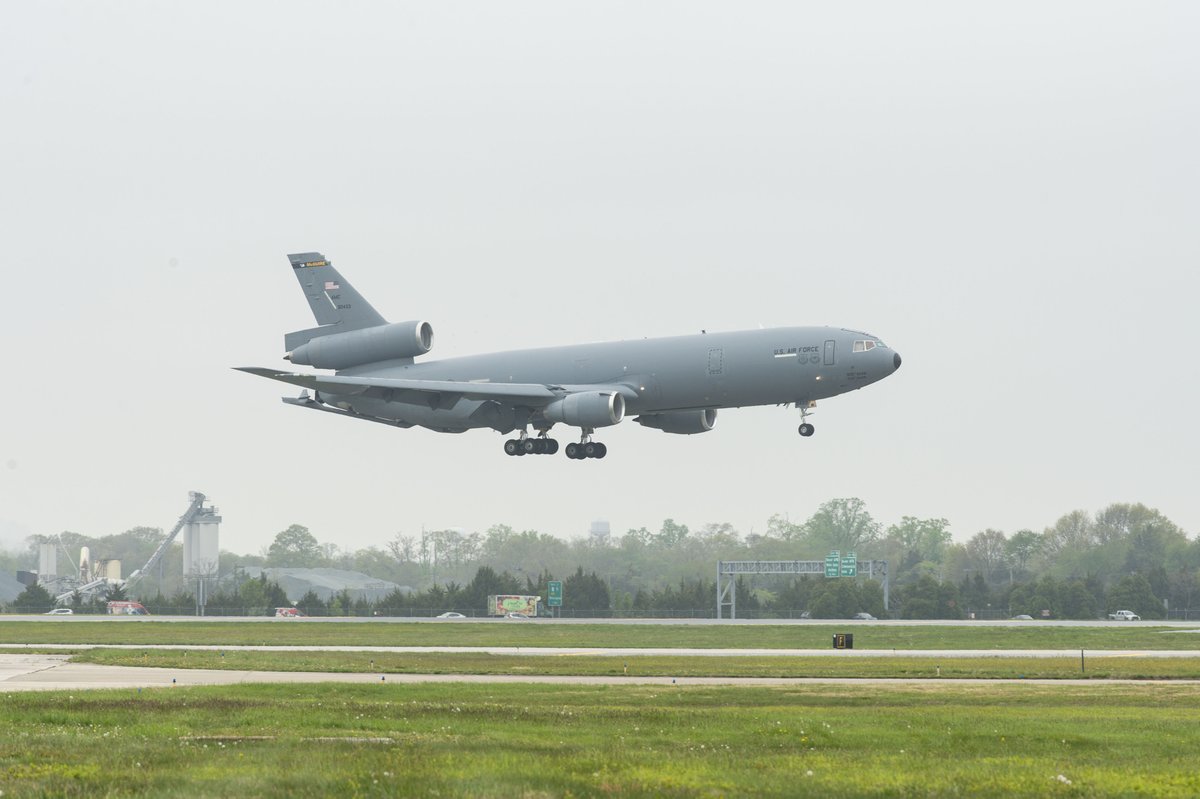 The very 1st KC-10A Extender EVER produced for the #USAF was retired from <a href="/jointbasemdl/">JointBaseMDL</a>, New Jersey, to its new home at the <a href="/AirMobilityCmd/">Air Mobility Command</a> museum. 

go.usa.gov/xudbS