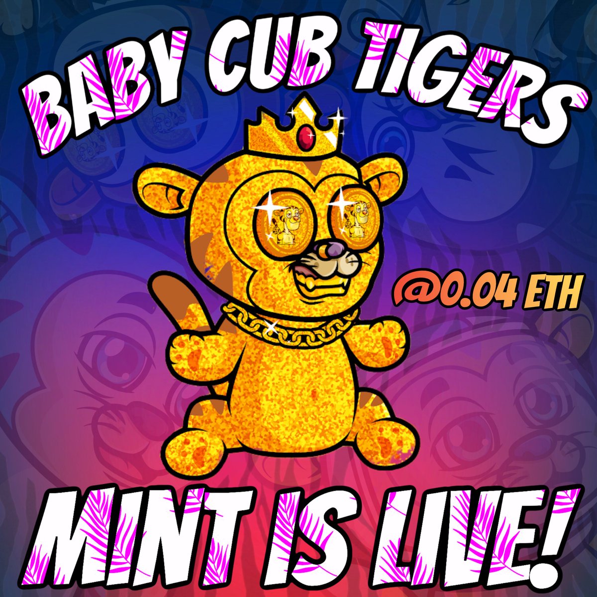 WE ARE LIVE!! (Mint link in bio) #SaveTheTigers #NFTCommunity #NFTs