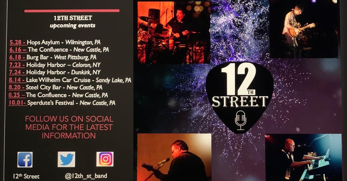 12th_St_Band's tweet photo. Mark your calendars and come out and see us!! https://t.co/NyumqcV7P4