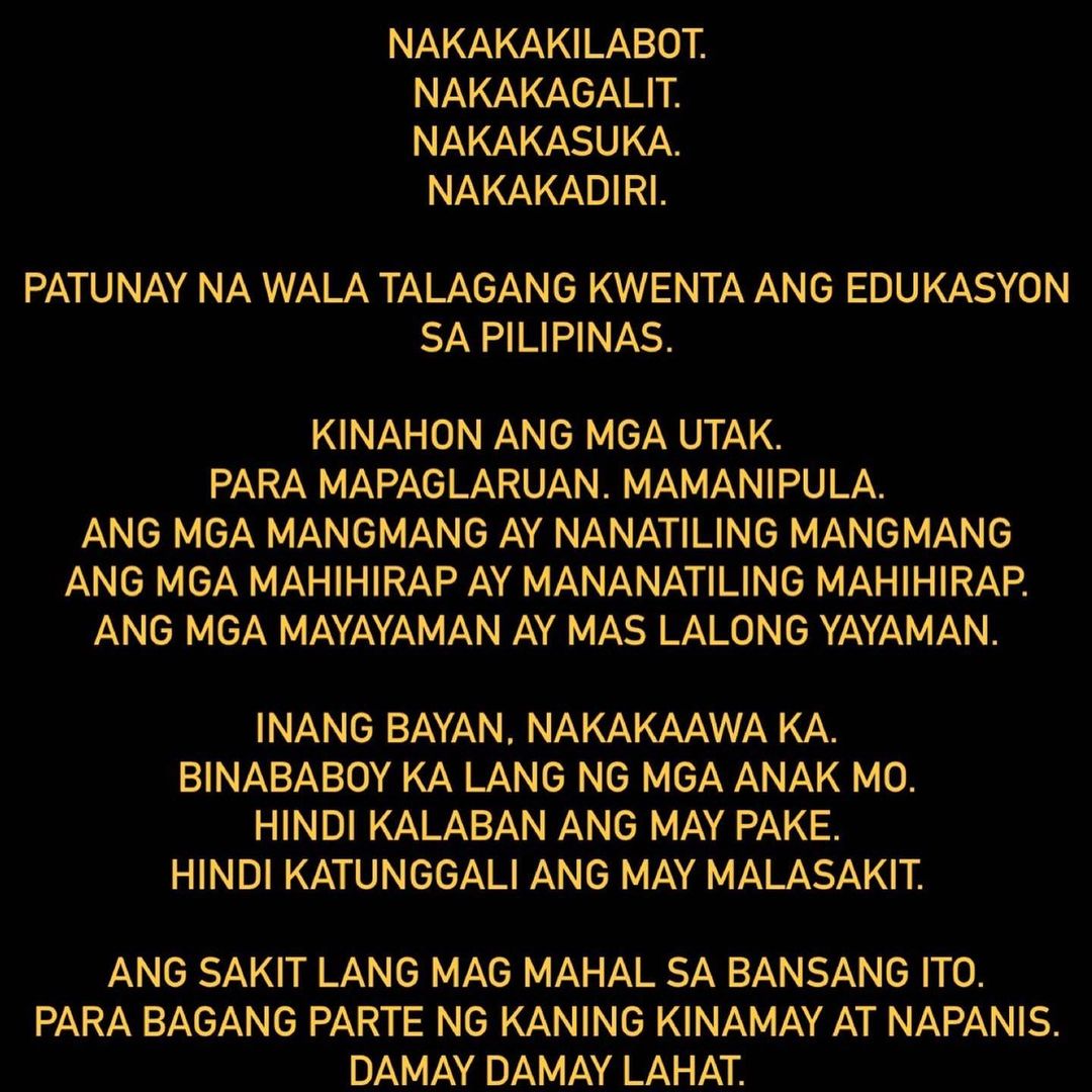 PhilippineStar's tweet photo. 'INANG BAYAN, NAKAKAAWA KA'

Actor John Manalo took to Instagram to air his frustration over the partial and unofficial results of the 2022 national elections on Monday.
#BilangPilipino2022 https://t.co/FIMGj5vFu6