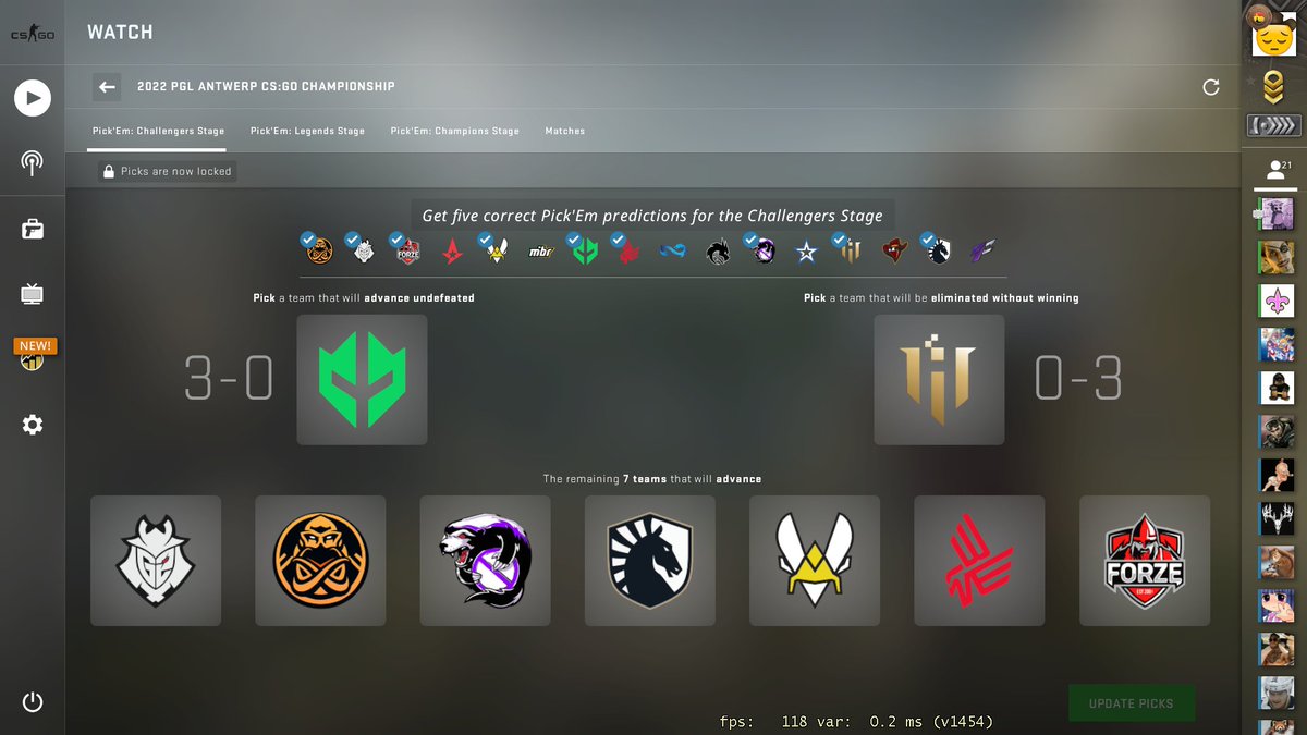 Picks going solid rn minus Imperial 3-0 dream and Liquid getting curb stomped