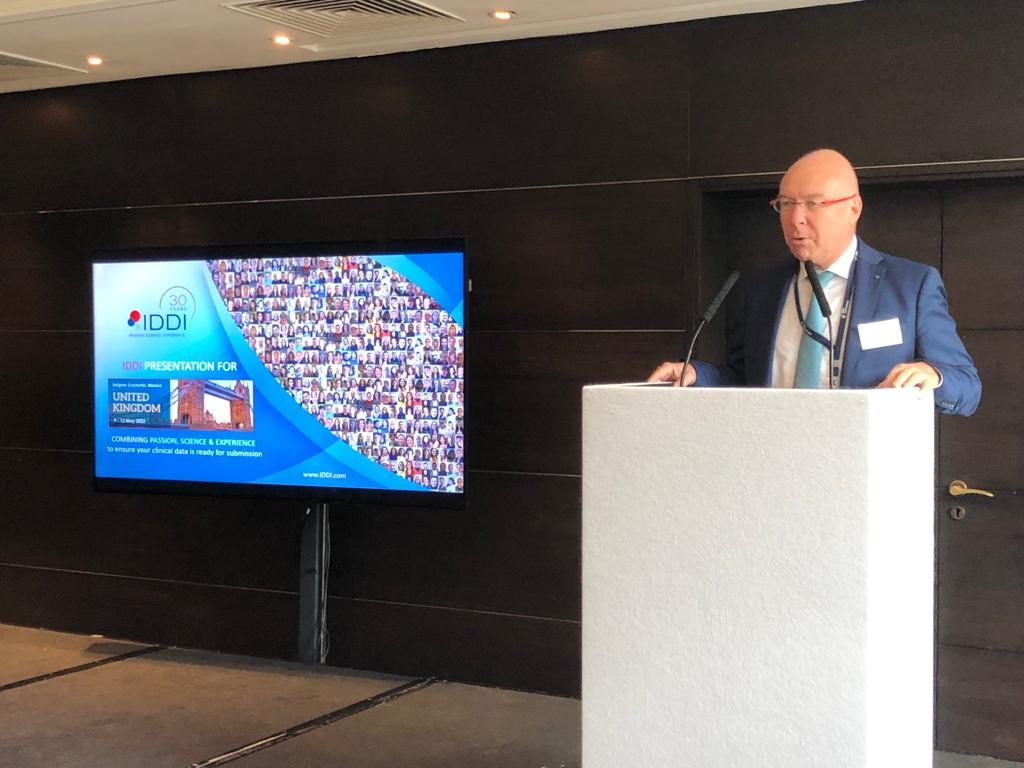 IDDI_Official's tweet photo. First day of the Belgian Economic Mission to the UK, IDDI's Chief Commercial Officer @Serge Bodart presents #IDDI services to optimize and accelerate clinical trials. It's an honor for IDDI team to participate in this economic mission!
#BemissionUK #biowin #Medcity https://t.co/ajKKEbn5n5