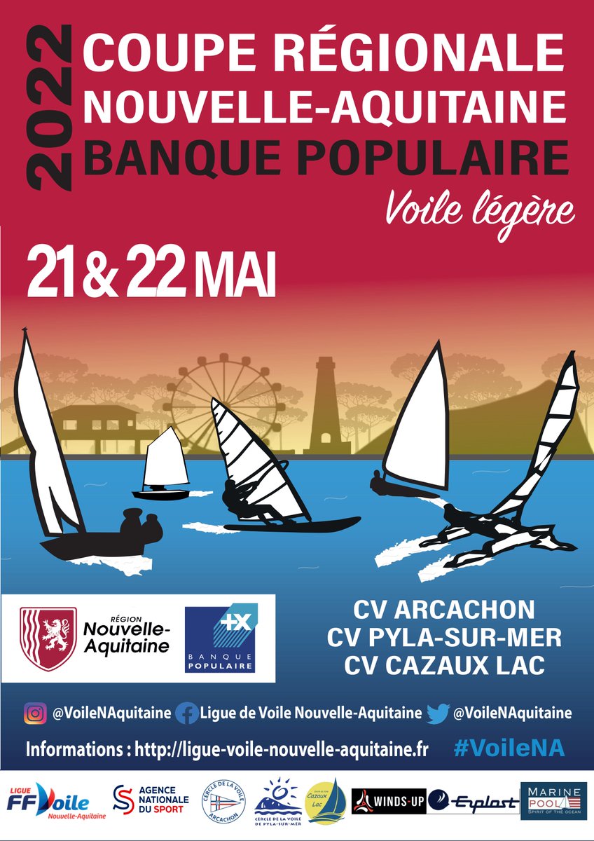 VoileNAquitaine's tweet photo. LA COUPE RÉGIONALE NOUVELLE-AQUITAINE BANQUE-POPULAIRE ARRIVE À GRAND PAS, RÉSERVEZ VOS REPAS !

Afin de peaufiner votre séjour et profiter d'une soirée d'exception inscrivez-vous au repas au moment de votre inscription, pour plus d'infos c'est ici : 

https://t.co/Y95FfmcS1m https://t.co/iKx72ZlU9Z