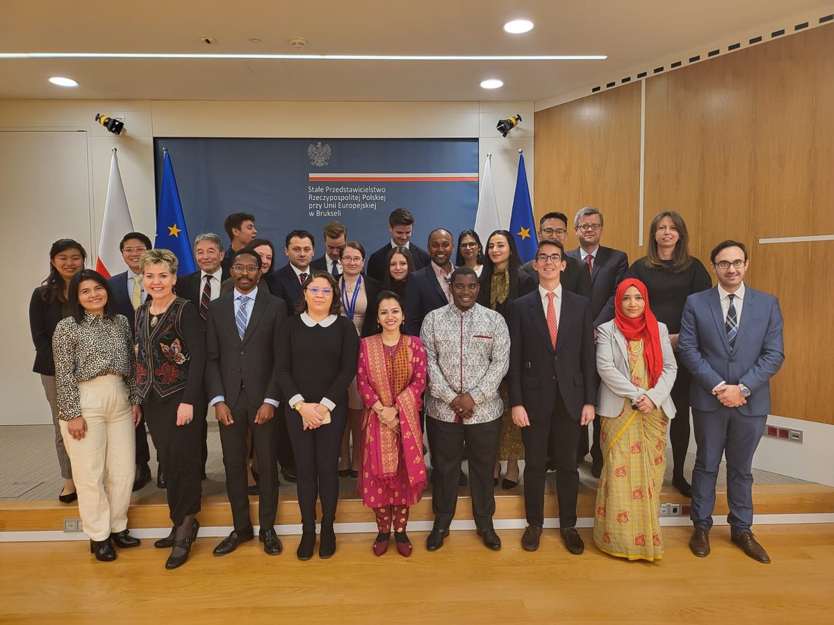 Our DSP cohort at the Polish Mission to the EU in Brussels