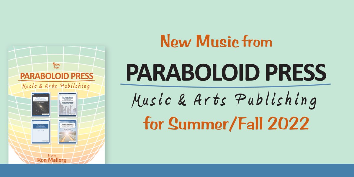 HandbellWorld's tweet photo. 🎵 New Handbell Music from Paraboloid Press - https://t.co/Tz5LZuZEb2. Go to https://t.co/4BBYtoRamE to preview and listen to the music or to download a zip file of the scorebook &amp; recordings for offline review. https://t.co/JT3mbkvgWp