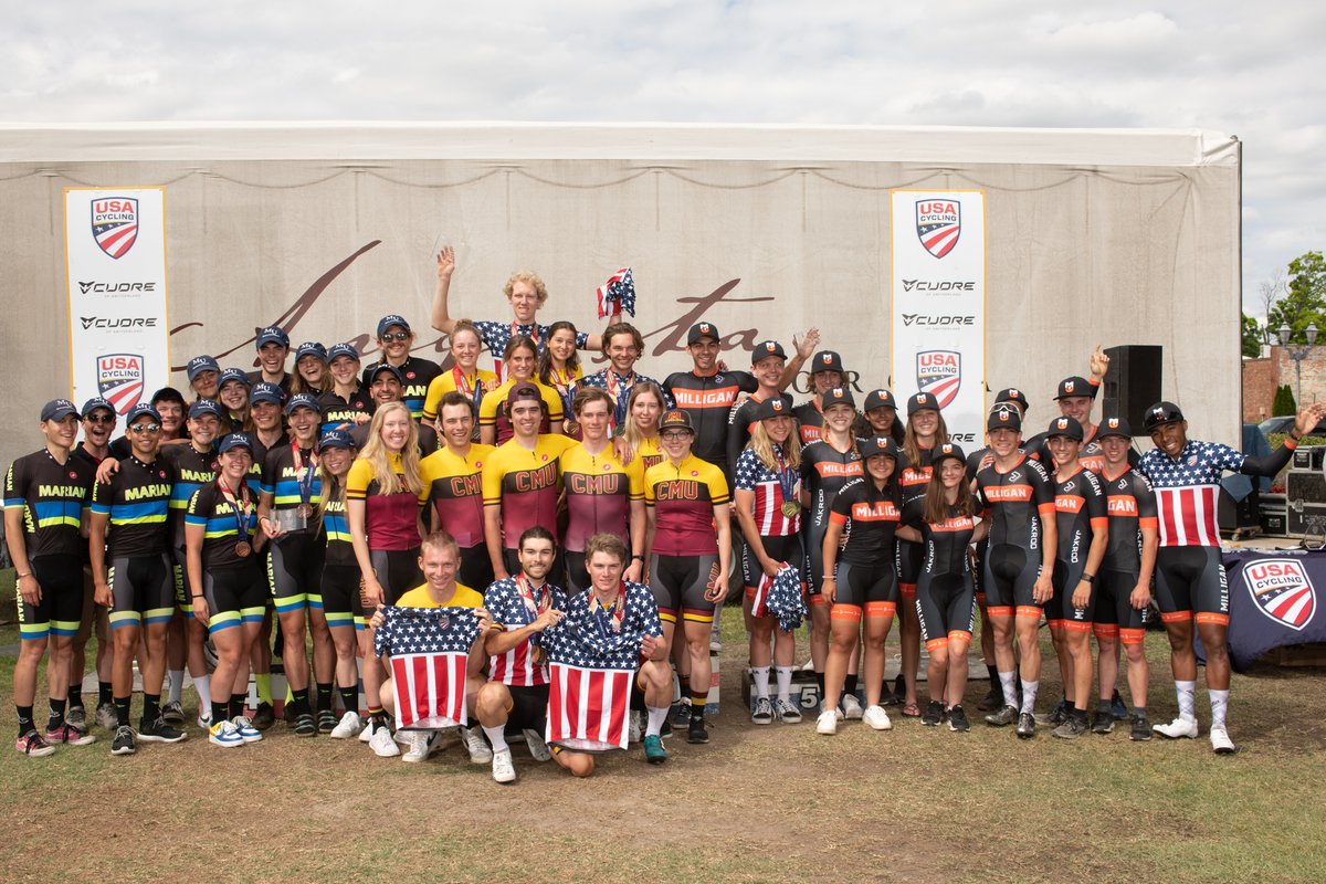 Congratulations to the @uacycling and @CyclingCMU for earning the coveted Team Omnium trophies! That's a wrap on the 2022 USA Cycling Collegiate Road National Championships in Augusta! Read more about the event: fal.cn/3orSt