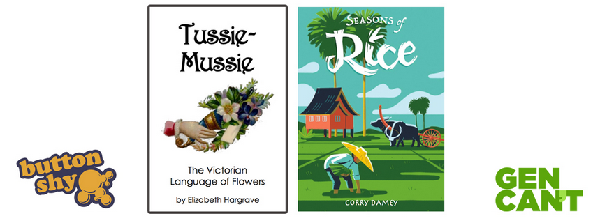 GenCant's tweet photo. We're gearing up for #GenCant2022!
Our game design contest sponsored by @buttonshy is back this year! We'll be announcing parameters and timing soon.
(Remember - #TussieMussie and Seasons of Rice were our contest winners way back in 2018! Excellent games available now!) https://t.co/QTD49cnWpY