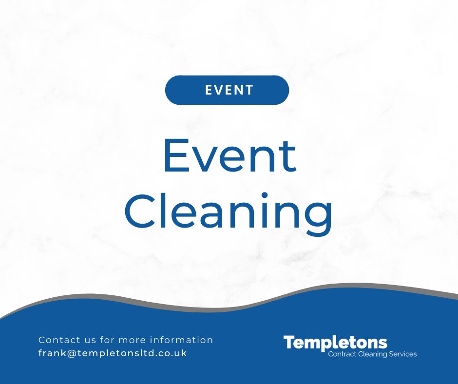 We offer #eventcleaning service to suit your unique requirements and budget. 🧼

We offer services such as cleaning windows, surfaces, floors, toilets and kitchens, serving as toilet attendants and event staff and more! 🧹

Book a clean with us, call on 020 8645 6450 📲