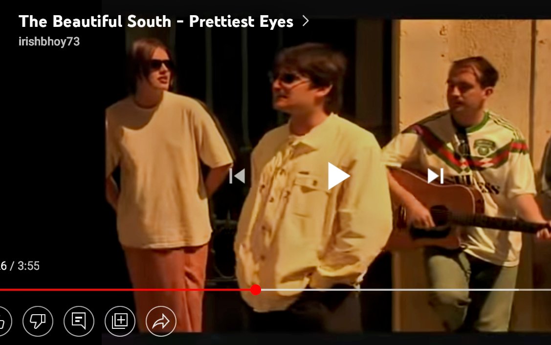    Happy birthday Paul Heaton like the retro Cork city top in the video. 