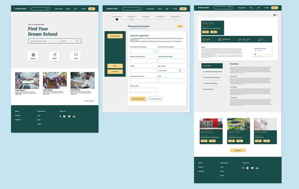 kvngtxmvr's tweet photo. Finally summoned the courage to post these. 🙂

Responsive web design for a website that helps high school leavers find the right university. https://t.co/oQsC2nvFU9