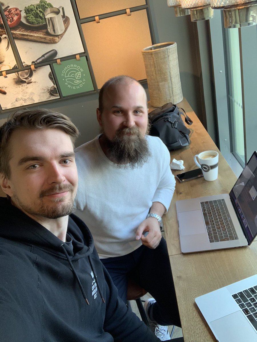 LauriTunnela's tweet photo. The team is getting stronger 💪 Say "Hi!" to Oskari, @osheinonen. An old buddy of mine. Astranomically savvy developer and amazing digital artist. An observer and a great thinker #meetthepoet @astra_veda_  @PunchzeeApp @sayphr @ParanotekLLC https://t.co/Q2MVY0akAW