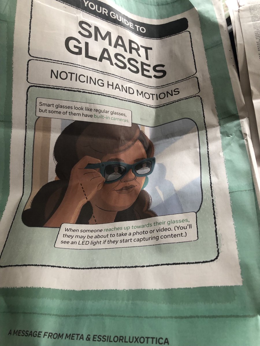 Dorasbeag's tweet image. I find smart glasses appalling. The idea that someone can take photos so easily. At least if it’s a mobile you have some idea.