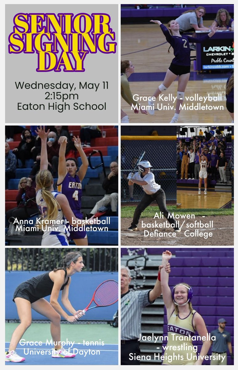 MrsWinings's tweet photo. Second round of spring signing is for the ladies - this Wednesday. Plan to attend and support their great accomplishments! Congratulations @amowen2, teammates, and classmates! https://t.co/hixlpJP2dy