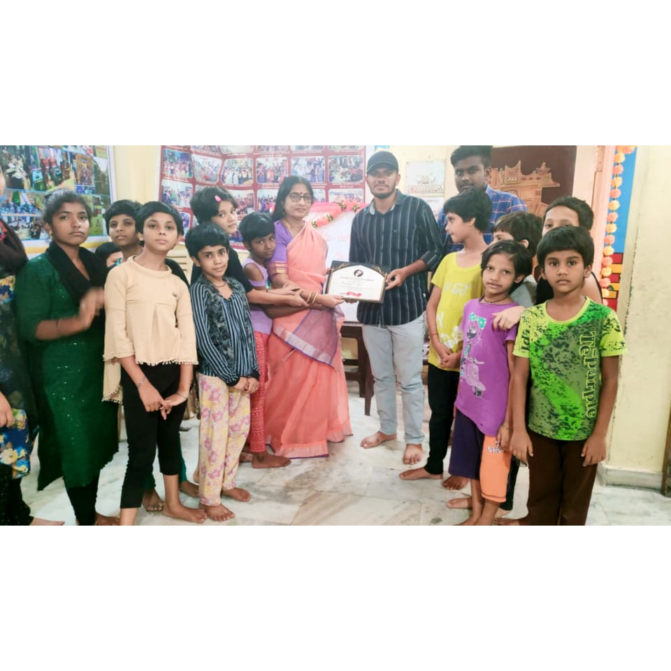 HumanityYou's tweet photo. On the Eve of Humanity in you first Anniversary, we have  donated money for orphans at Navjeevan Anaath Ashram Hyderabad

#donation #help #foundation #distribution #humanity #orphanage #helpingothers #caring #ashram #anniversary #donate https://t.co/peokSqo2JL