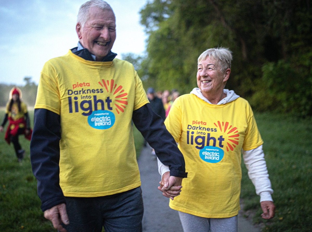 PietaHouse's tweet photo. Thank you again to everyone who joined us for Darkness Into Light 2022. You offered hope to those who may need it, and you helped to remind people that even in the darkest of times, nobody is alone. There is always help. 💛

Proudly supported by @electricireland 

#DIL2022 https://t.co/49NClRd8hD