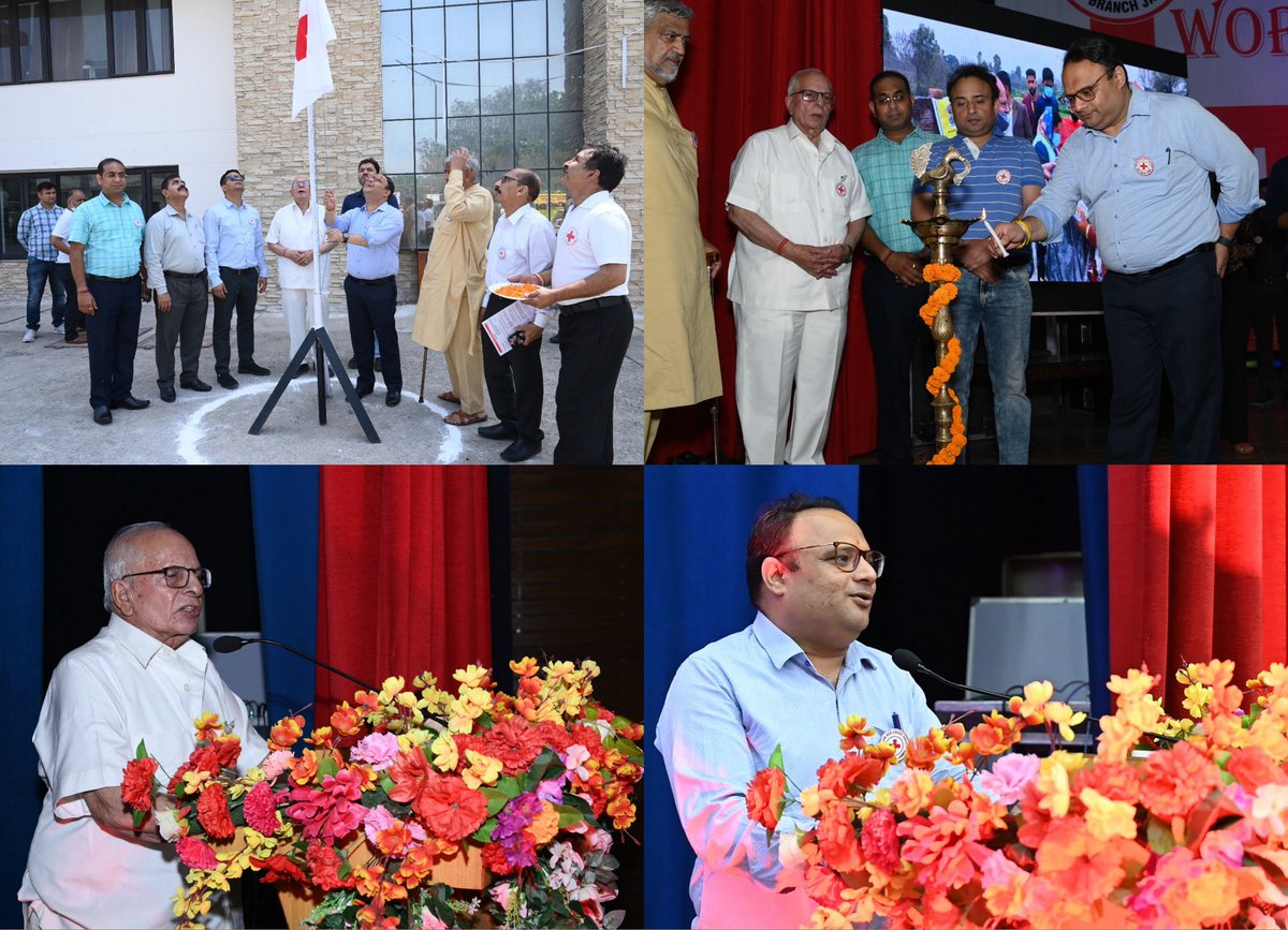 Redcrossjammu's tweet photo. District Jammu Red Cross Society, Celebrated World Red Cross Day 8th May 2022 at Teacher Bhawan Jmu.
Blood Donation-Cultural Programs-Painting Competition-Symposium-Prize Distribution.
@manojsinha_ @hello_anshul @AvnyLavasa @09satishsharma @AjaySalaan @IndianRedCross https://t.co/VESqdFdavH