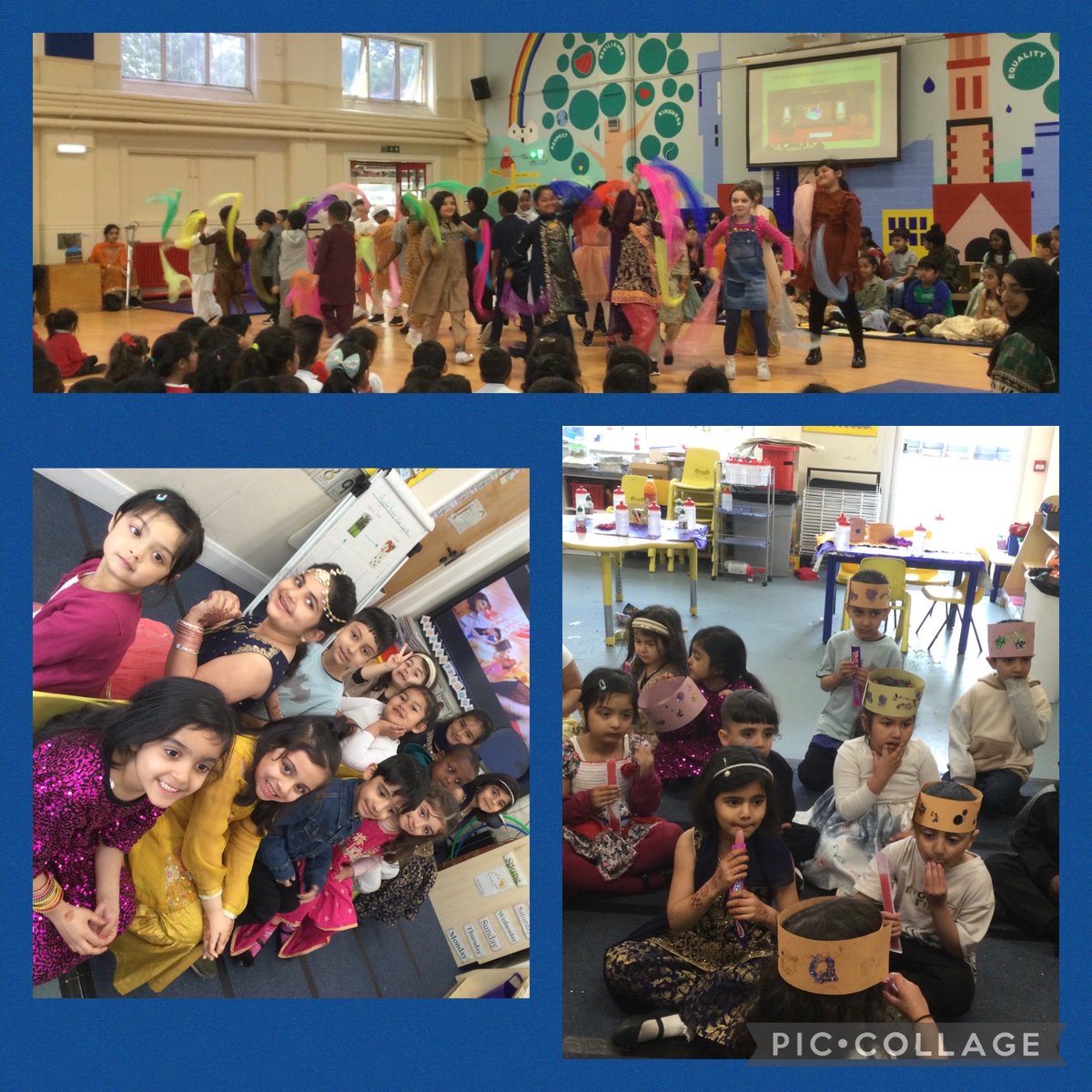 MrsBegum2's tweet photo. What a wonderful way to end last week! Yellow team enjoyed games, dance and music. Thank you to all of the parents for providing such delicious food and treats ⁦@RecBps⁩ ⁦@MissChick14⁩ https://t.co/EcJtlkzCgO