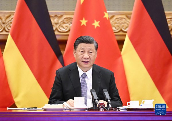 YDunhai's tweet photo. On the situation in Ukraine. President Xi stressed that China always stands on the side of peace and makes its conclusion independently based on the merits of each matter, and that China has been working in its own way to promote peace and defuse tensions. https://t.co/yzb56bG8fd