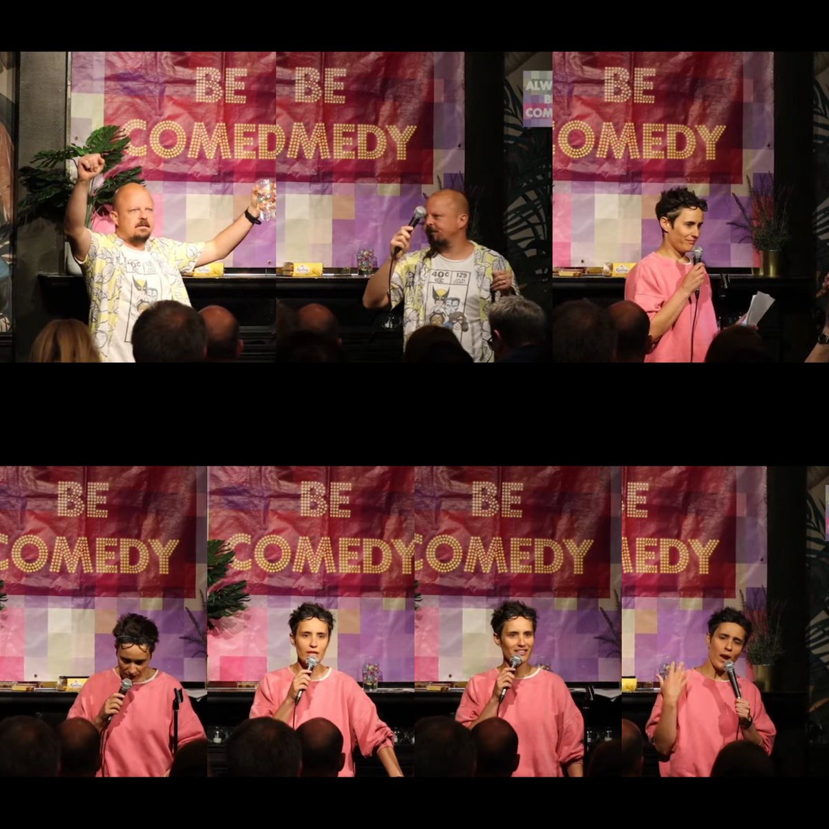 KrisTheVegan's tweet photo. Cracking online preview from @JenBrister at @alwaysbecomedy with the #mightyMC @JamesGillComedy and #techy @TimLewis_ https://t.co/6DHHq0T0Ma
