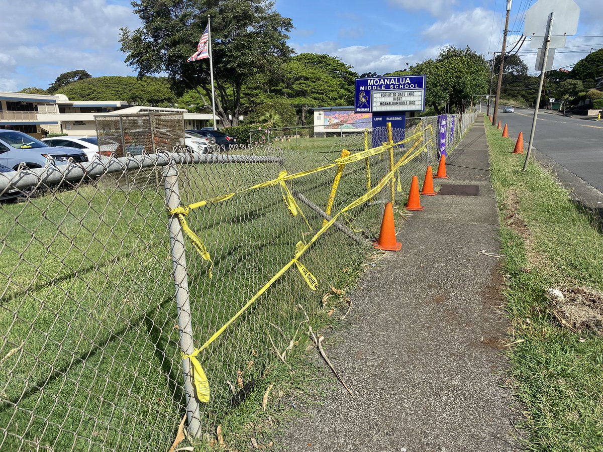 Our poor fence has seen better days, luckily no one was hurt.  Be safe out there.  #mmsherd #808educate