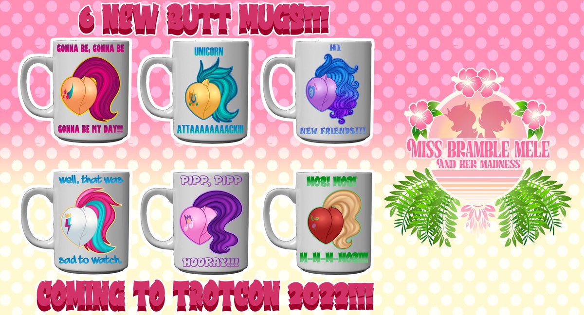 HaywaiianHorse's tweet photo. What them shake their Unicorn Butts!🦄🍑

Behold! More unveiled merchandise coming to a @TrotCon near you! We'll be making these as individuals and character bundles.

So happy to be back in my professional field of study.😌🍑

#mlp #mlpg5 #mlpnewgeneration
#conprep #art #bronies https://t.co/agxhBDTL9r