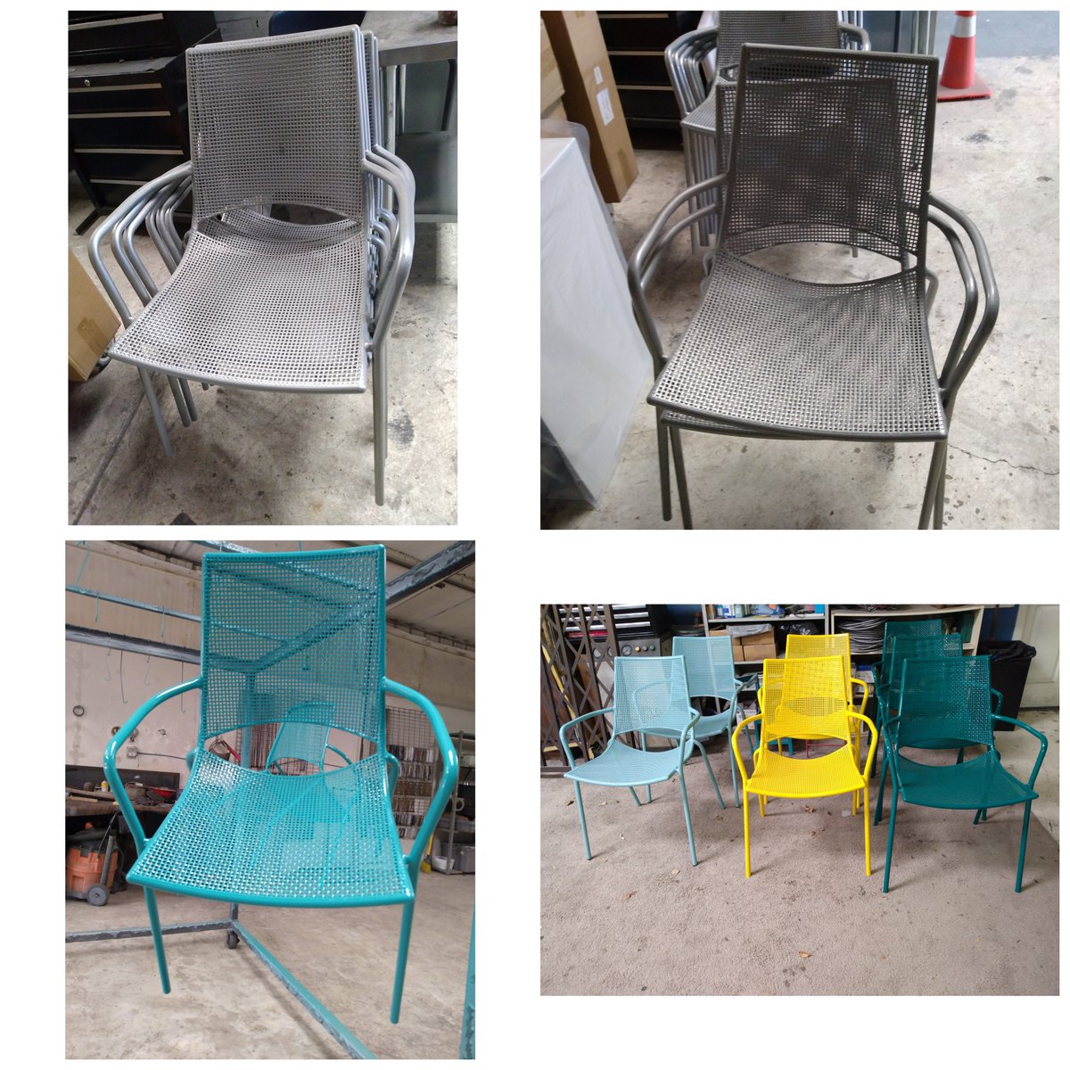 diamondpowderc's tweet photo. Before and after
These lovely chairs had an amazing change!!!
#beforeandafter #powdercoated #coating #diamondpowdercoating #atx #restoration #whatsyourcolor #outdoorfurniture #loveseat #chairs #color #powdercoat #powdercoating #powdercoatlife #atxpowdercoating #austin #color https://t.co/W3WaD2S6o4