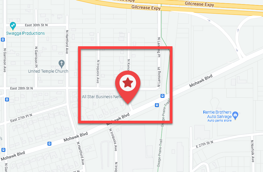 TulsaPolice's tweet photo. STANDOFF UNDERWAY
PLEASE AVOID 28th St. N. and Kenosha Ave. -- Officers are involved in a standoff. 
Suspect shot at an Officer (but did not hit him), then retreated into a home. 
More information as we get it. 
#TulsaPolice https://t.co/g5GN6ArWe9